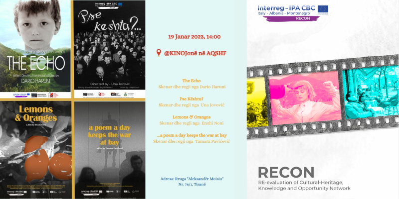 Project films showing at Arkivi Qëndror Shtetëror i Filmit