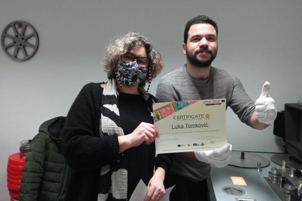 Training activities on the proper use, identification and conservation of film